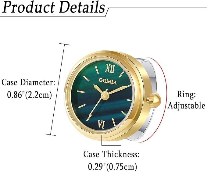 Unisex Ring Watch
