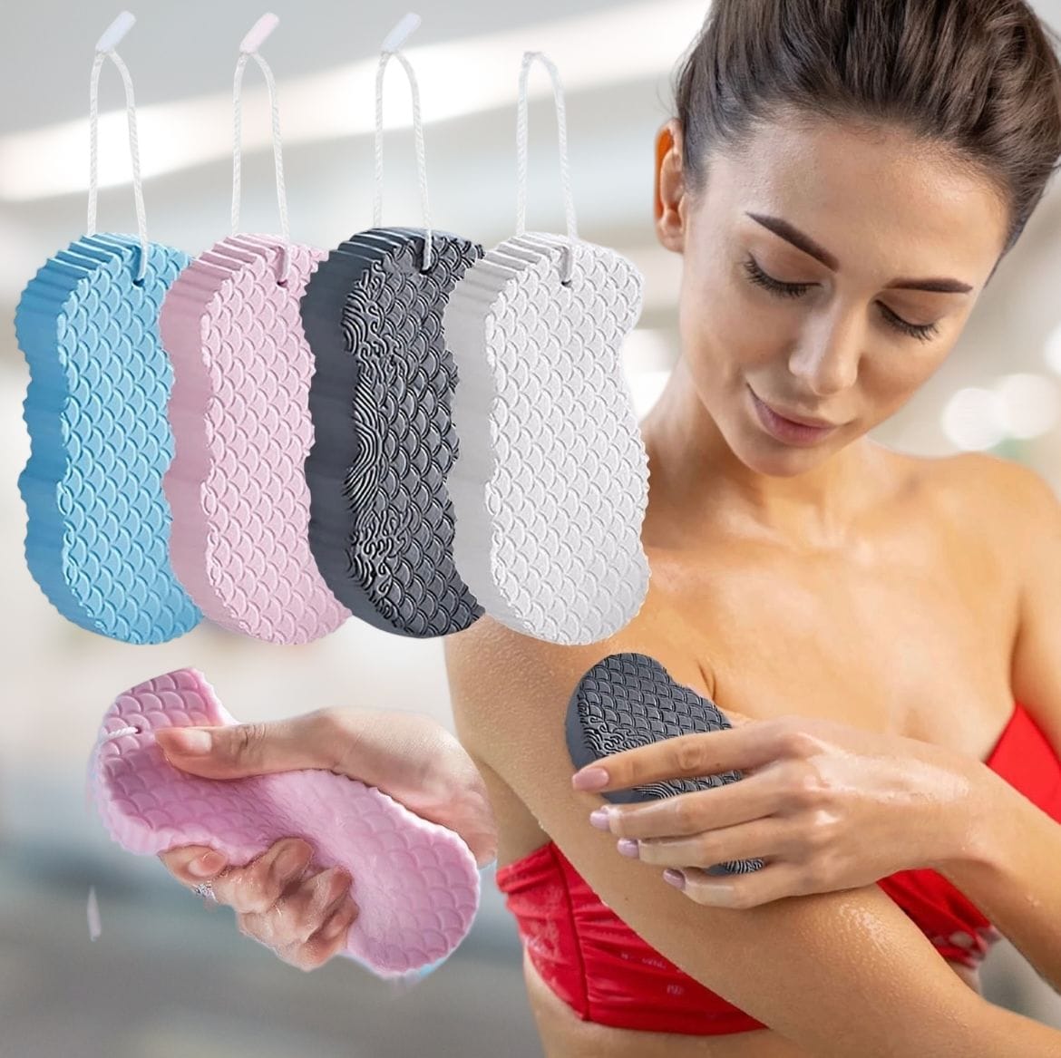 Ultra Soft Bath Body Shower Sponge PACK of 3 piece